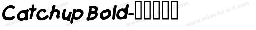 Catchup Bold字体转换
